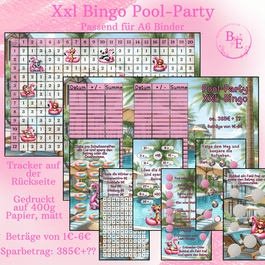 Xxl Bingo Pool Party