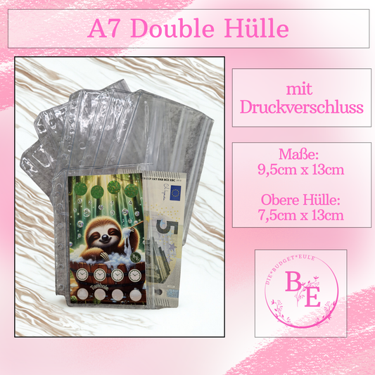 A7 Double Hüllen mit Druckverschluss