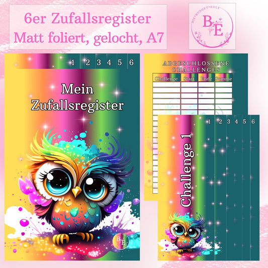 A7 6er Zufallsregister Regenbogen