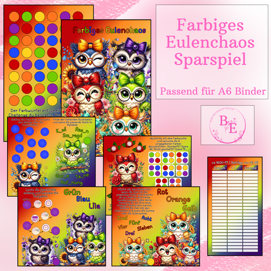 Farbiges Eulenchaos