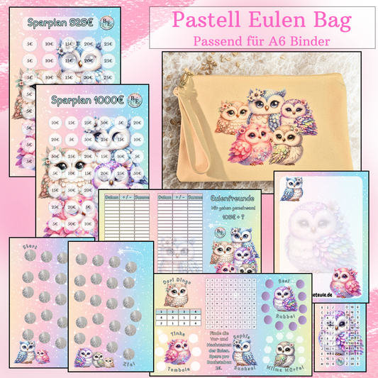 Pastell Eulen Bag